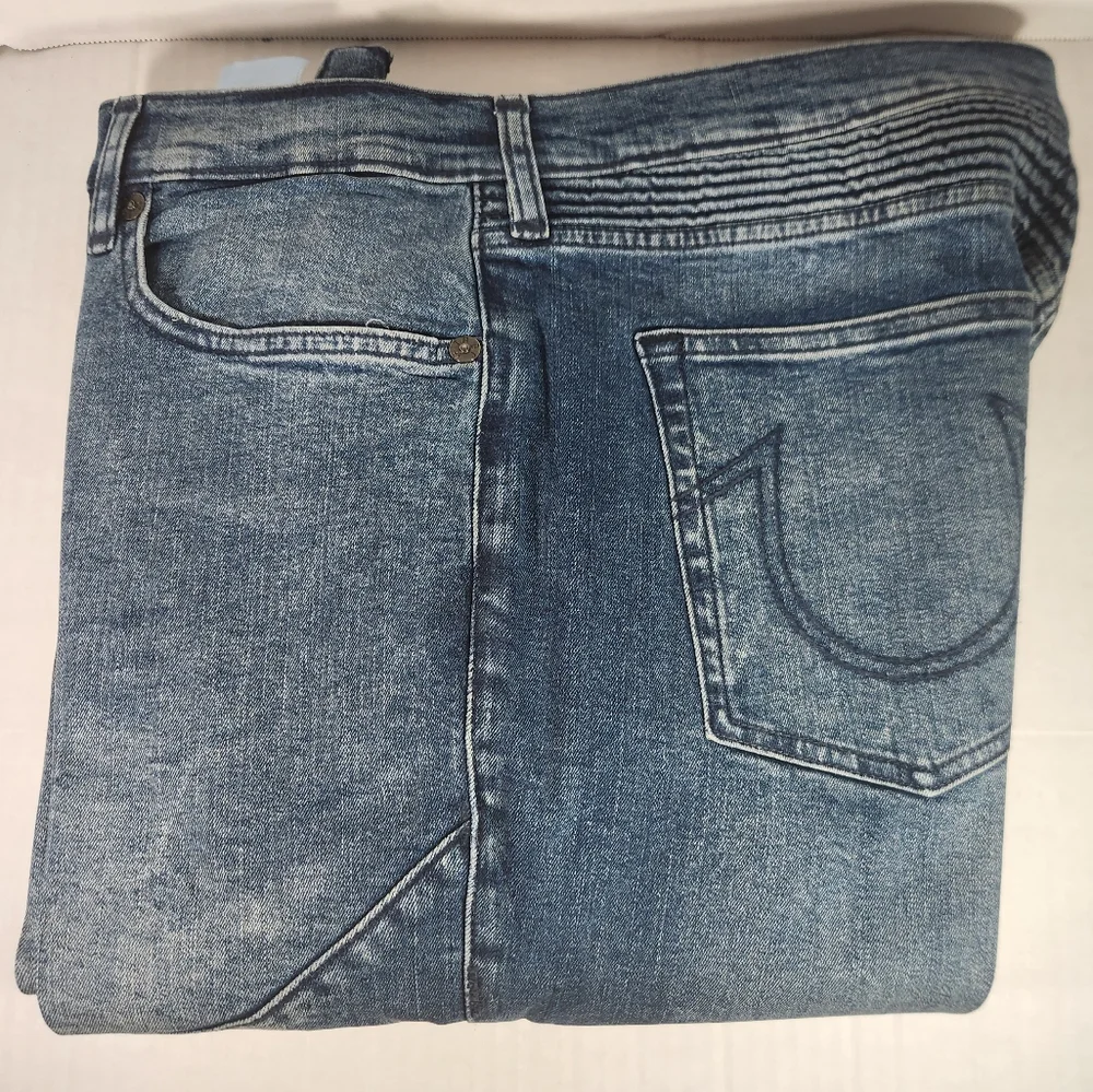 Men's True Religion Rocco Relaxed Skinny Denim Biker Jeans